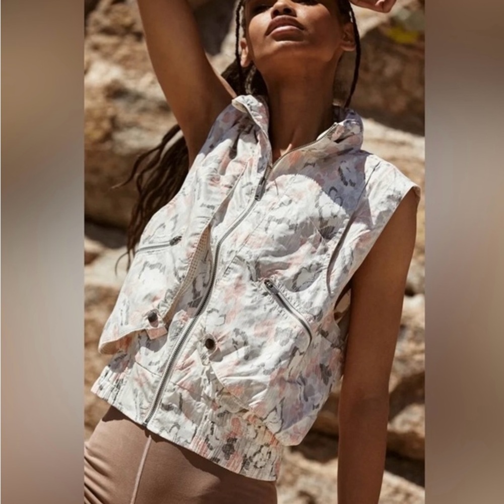 Free People Off The Grid Printed Vest NWOT